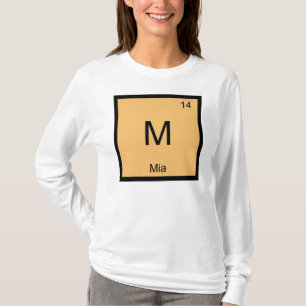 Camiseta Mia Nome Química Elemento Tabela Periódica