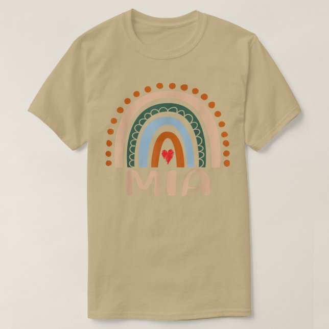 Camiseta MIA Rainbow Grandma Cute Mothers Day Funny MIA  (Frente do Design)