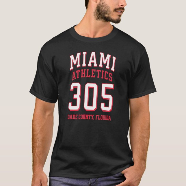 Camiseta Miami Athletics 305 Miami Dade County FL for 305 A (Frente)
