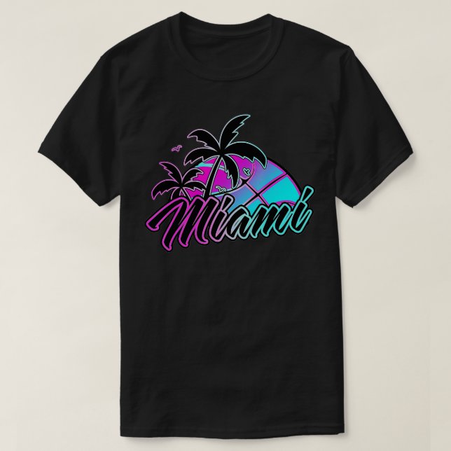 Camiseta Miami Basbol Merch Gift (Frente do Design)