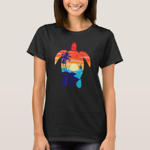 Camiseta Miami Beach 2023 Sunset Sea Turtle Matching Family