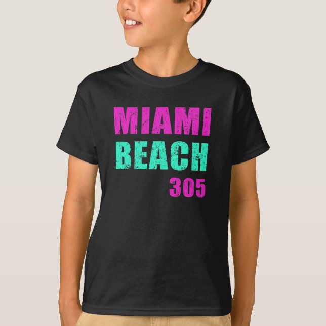Camiseta Miami Beach 305 (Frente)