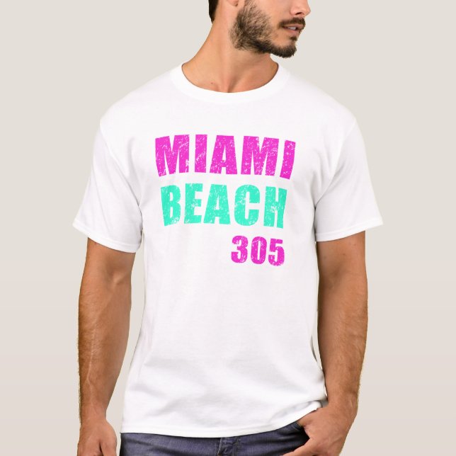Camiseta Miami Beach 305 (Frente)