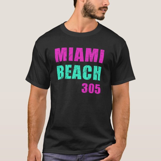Camiseta Miami Beach 305 (Frente)