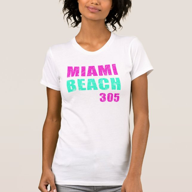 Camiseta Miami Beach 305 (Frente)
