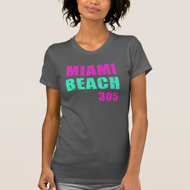 Camiseta Miami Beach 305 (Frente)