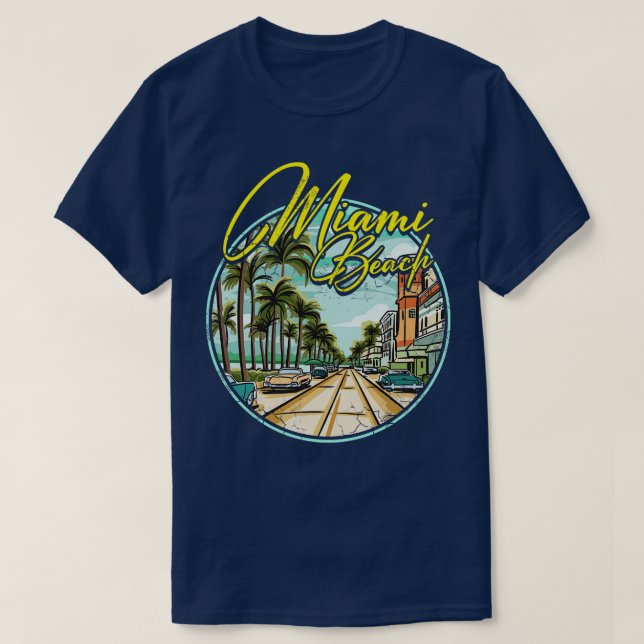 Camiseta Miami Beach Flórida (Frente do Design)