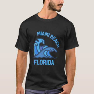 Camiseta Miami Beach Florida Pocket Wave
