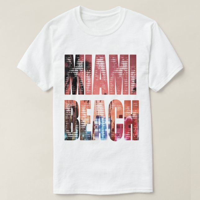 Camiseta miami beach fun (Frente do Design)