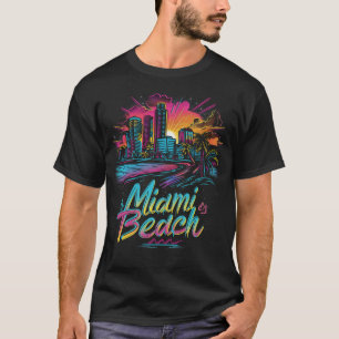 Camiseta Miami Beach Retro Vibes