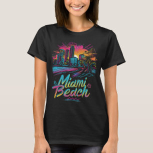 Camiseta Miami Beach Retro Vibes