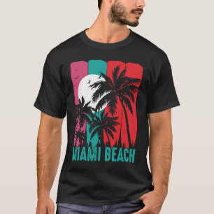 Camiseta Miami Beach South Beach Flórida Fl Souvenir