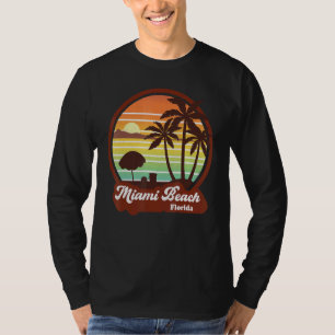 Camiseta Miami Beach Souvenirs Florida Vintage Retro 70s 80