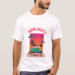Camiseta Miami Beach Sua Beach Life