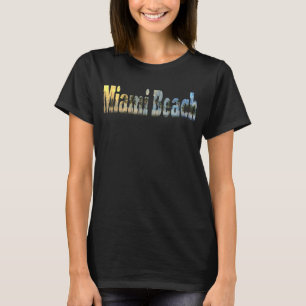 Camiseta Miami Beach Sunset Florida Usa Souvenir 1