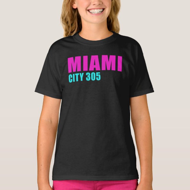 Camiseta Miami City 305 (Frente)