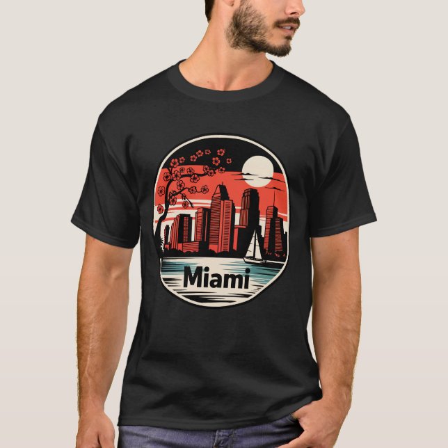 Camiseta Miami City Florida USA (Frente)