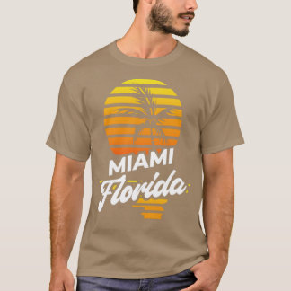 Camiseta Miami Exotic Palm Trees Retro Summer FL Florida