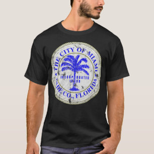 Camiseta Miami Florida City Seal State Home Pride Dade Coun