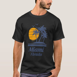 Camiseta Miami Flórida Fl City State Beach Tourvenir