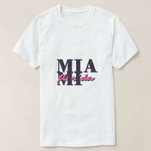 Camiseta Miami Flórida - Gráfico da Tipografia Retroativa