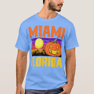 Camiseta Miami Florida Happy Halloween Party Local City Pri