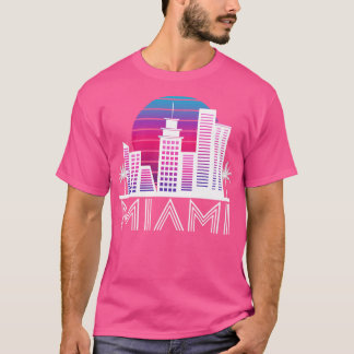 Camiseta Miami Flórida Skyline EUA Sul Viagem Tropical