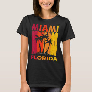 Camiseta Miami Florida Sunset I Love Miami Beach Souvenir