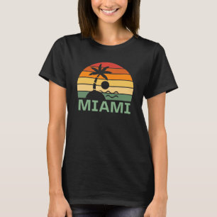 Camiseta Miami Florida Vintage Palm Trees Summer Beach