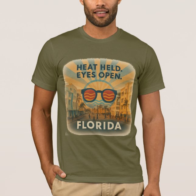 Camiseta Miami Jersey Tee Heat Manteve Olhos Abertos Bella+ (Frente)