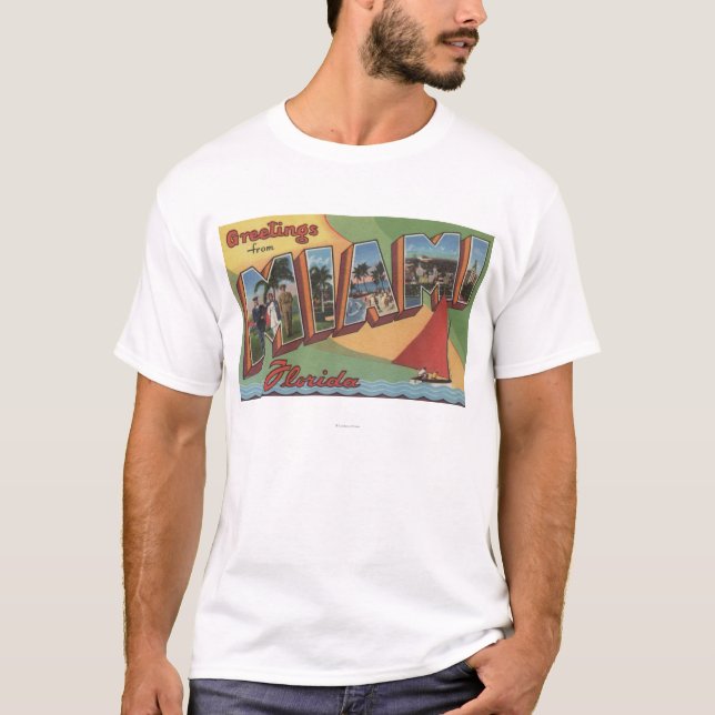 Camiseta Miami, letra ScenesMiami de FloridaLarge, FL 2 (Frente)