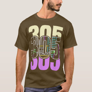 Camiseta Miami Nightlife Na Design 305