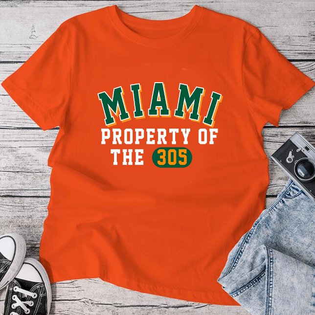 Camiseta Miami Property of the 305 Orange T-Shirt | Men’s (Criador carregado)