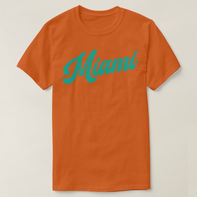Camiseta Miami Retro Miami Dolphins (Frente do Design)