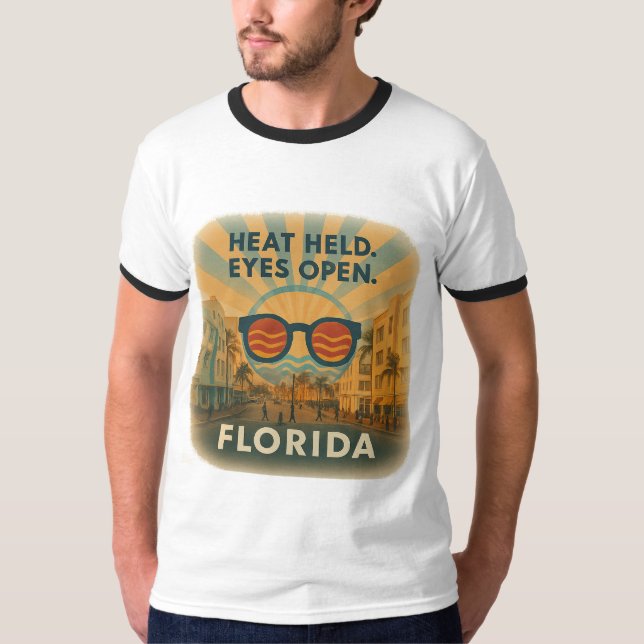 Camiseta Miami Ringer T-Shirt | Retro Claritywear (Frente)