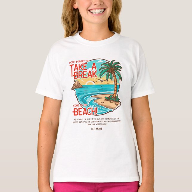 Camiseta Miami verão (Frente)