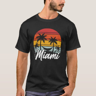 Camiseta Miami Vintage Vacage Beach Ocean Summer Miami