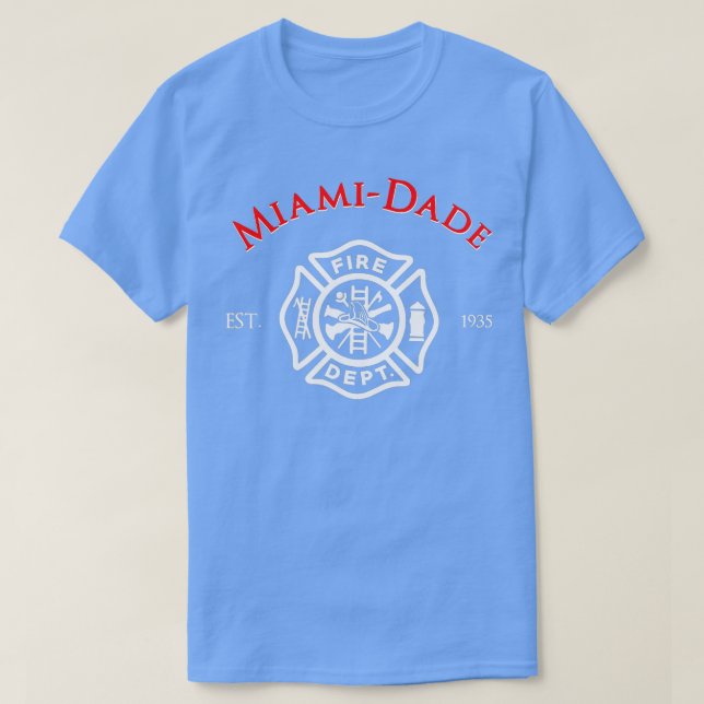 Camiseta MiamiDade Florida Fire Rescue Department Firefight (Frente do Design)