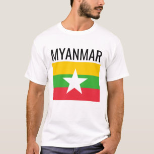 Camiseta Mianmar // Bandeira Nacional do País