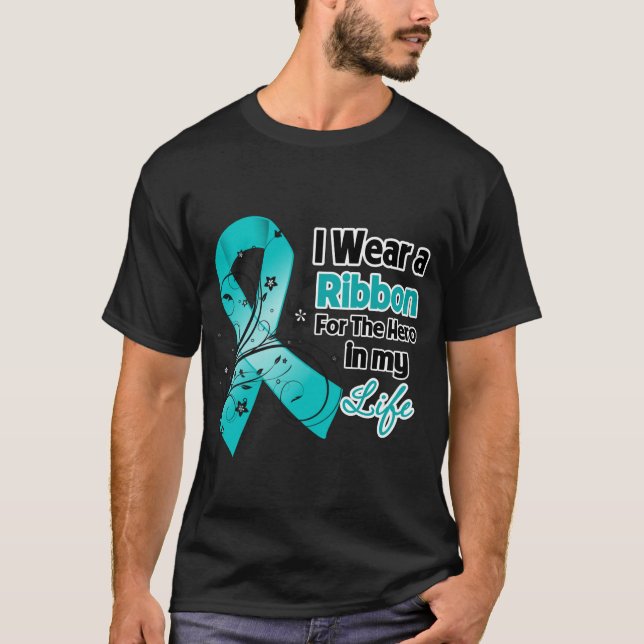 Camiseta Miastenia Gravis Ribbon Hero na Minha Vida (Frente)