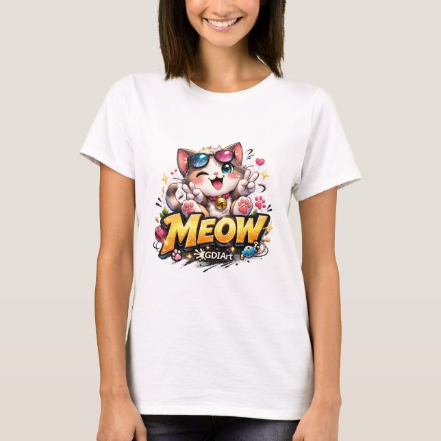 Camiseta Miau (Frente)