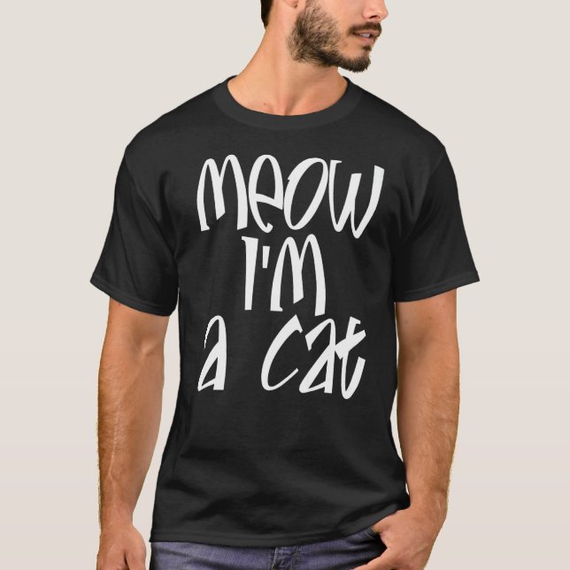 Camiseta Miau Eu Sou Um Gato (Frente)