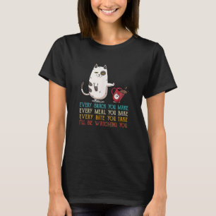 Camiseta Miau Gato Todo Lanche Que Você Faz Gato Miau Gatin