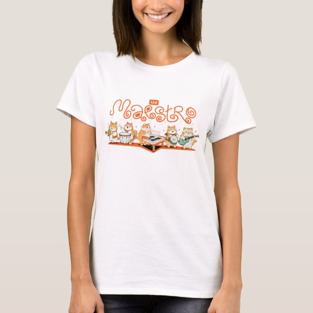 Camiseta Miau O Maestro (Frente)
