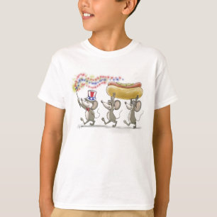 Camiseta Mic, Mac & Moe's Happy 4 de julho, T-Shirt do garo