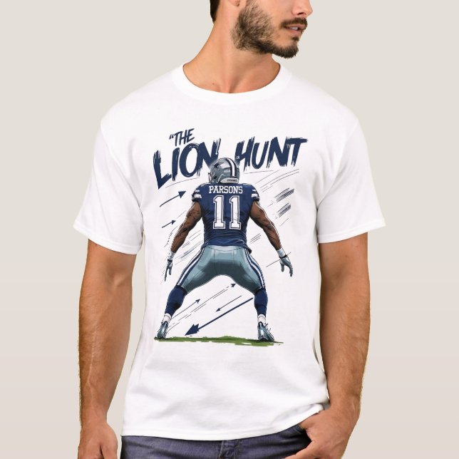Camiseta Micah Parsons "The LION HUNT" | Parsons 11 (Frente)