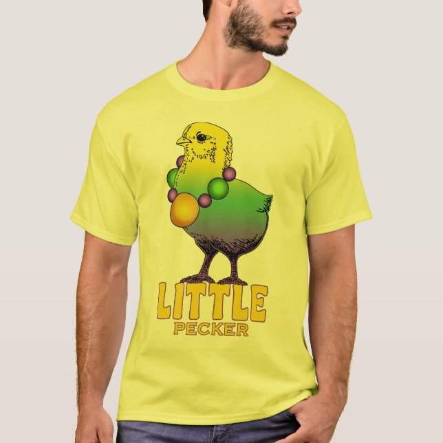 Camiseta Miçanga do carnaval - o Pecker pequeno (Frente)