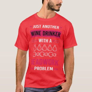 Camiseta Miçangas de Bead Bead Bead para Beduíches de Vinho