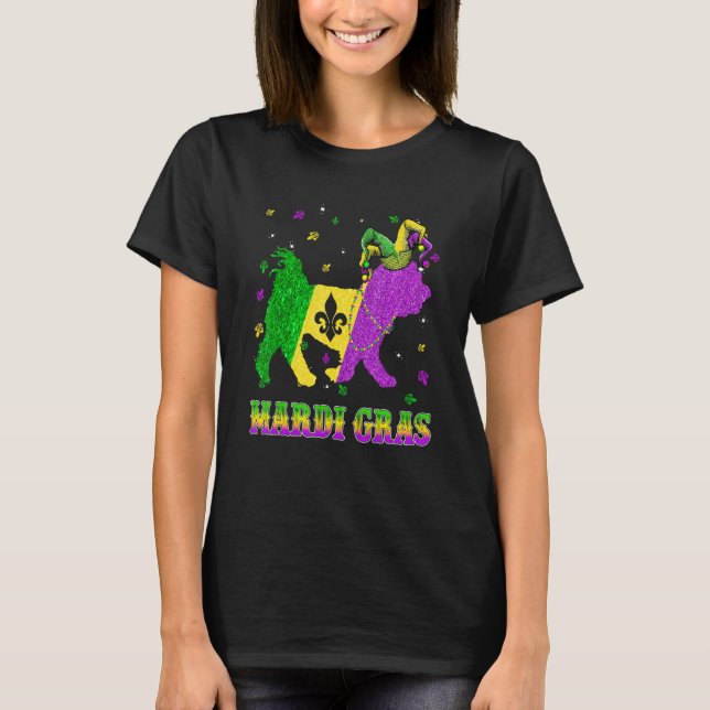 Camiseta Miçangas do Carnaval do Cachorro Maltês (Frente)
