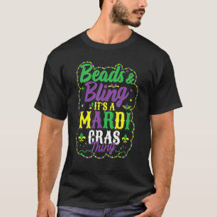 Camiseta Miçangas E Bling É Uma Coisa De Gras Mardi Legal E